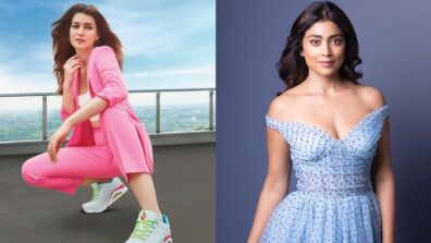 Kriti Sanon flaunts stunning sensuality in pink pantsuit, Shriya Saran kills it in deep-neck strapless gown