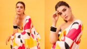 Kriti Sanon Looks Magnificent In Off-shoulder Multicoloured Print Saree For Her Bhediya Film Promotion Look