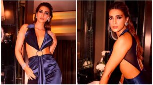 Kriti Sanon Oozes The Oomph High In Gavin Miguel Purple Gown