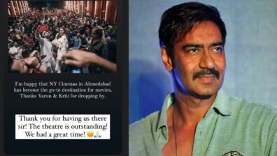 Kriti Sanon Reposts The Story Of Ajay Devgn Having A Great Time At His Theatre