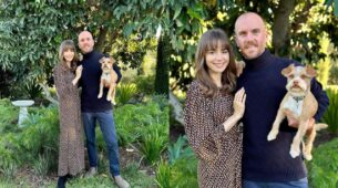 Lily Collins’ Grateful For Husband Charlie McDowell And Fur-baby Redford, Take A Look
