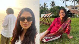 Malavika Mohanan Chills And Spends Time With Parents Enjoying Sunset 