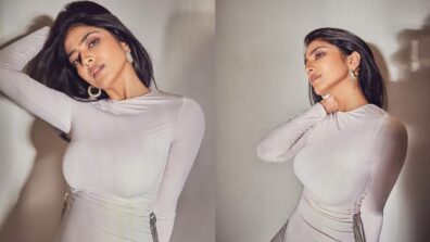 Malavika Mohanan is a sight to behold in off-white corset chained dress, we are in awe