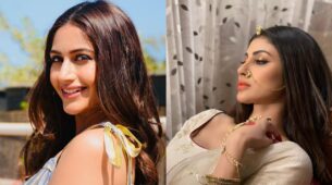 Mouni Roy and Surbhi Chandna are regal queens in embellished traditional suits
