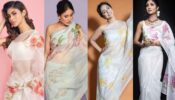 Mouni Roy, Kareena Kapoor, Hina Khan, And Shilpa Shetty Embracing Ethnicity In Beautiful Hand-Painted Organza Saree