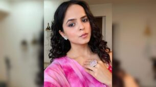 Naa Jaane Kya…: Palak Sindhwani dazzles in pink saree, slays vogue game in deep-neck blouse