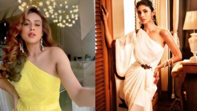 Nia Sharma and Mouni Roy are mesmerizing beauties in gorgeous one-shoulder outfits, fans love it