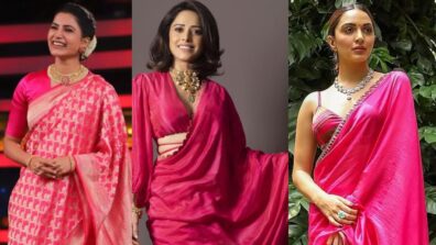 Nushrratt Bharuccha, Kiara Advani To Samantha Ruth Prabhu Are Heart Throbs In Pink Fuchsia Silk Sarees