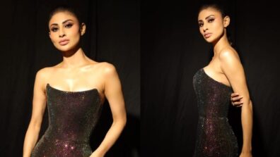 OMG: Mouni Roy’s Off-shoulder Sequin Bodycon Gown Gives Us Mermaid Vibes