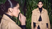 OMG Sonam Kapoor Gives Us Winter Vibes In Black Turtle Neck Top With Black Pant, A Brown Jacket And A Skirt