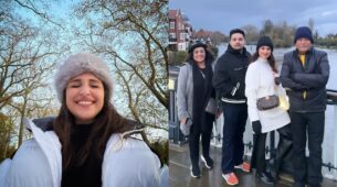 Parineeti Chopra Looks Cute Like A Snowman In Her Winter Jacket And A Fur Cap