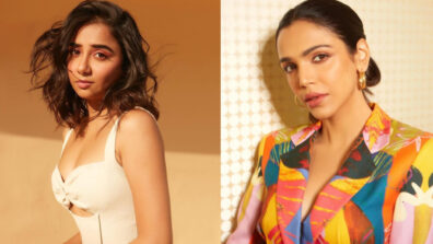 Prajakta Koli In White Sweetheart Neck Cut-out Bodycon Or Shriya Pilgaonkar In Digital Print Multi-Color Blazer Dress; Which Outfit Is A Statement Piece For Parties?