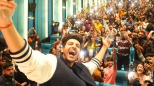 Proud Moment: ‘Youngest Bollywood superstar’ Kartik Aaryan inaugurates Ajay Devgn’s NY cinemas in Ahmedabad