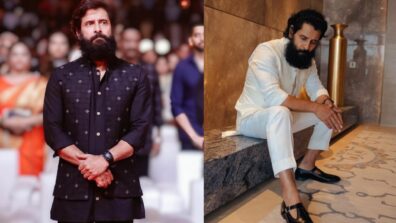 PS 1 Star Vikram’s Bossy look in Tailored Kurta