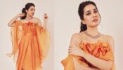 Quite a “Santra”: Raashii Khanna gets saucy in orange ruffled mini dress