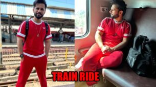 Rahul Vaidya takes a train ride, relives childhood memories