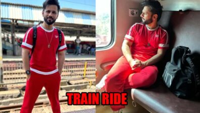 Rahul Vaidya takes a train ride, relives childhood memories