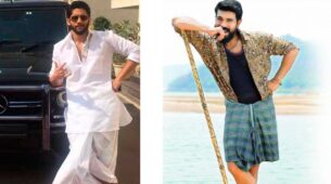 Ram Charan, Naga Chaitanya, And Jr. N.T.R; South Thala Embracing The Kurta And Lungi Style