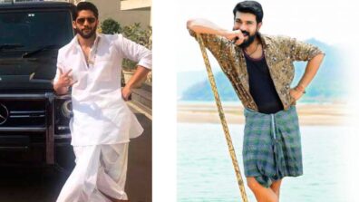 Ram Charan, Naga Chaitanya, And Jr. N.T.R; South Thala Embracing The Kurta And Lungi Style