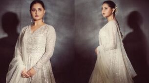 Rashami Desai Is A Glamour Queen; Looks Ravishing In White Embellished Anarkali