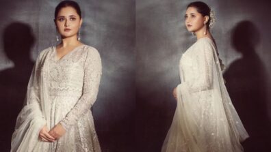 Rashami Desai Is A Glamour Queen; Looks Ravishing In White Embellished Anarkali