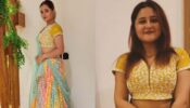 Rashami Desai is rainbow beauty in sheer multicoloured embroidered lehenga