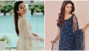 Rashmika Mandanna In White Sequin Or Krithi Shetty In Navy Blue Plain: Who Is Sight To Behold In Salwar Suit?