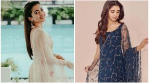 Rashmika Mandanna In White Sequin Or Krithi Shetty In Navy Blue Plain: Who Is Sight To Behold In Salwar Suit?