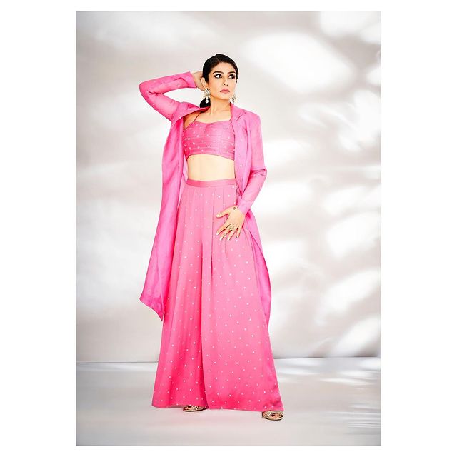 Raveena Tandon looks resplendent in pink co-ord set, check photos - 0