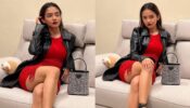 Red Hot: Anushka Sen is in mood for some ‘rock and roll’ on Sunday evening