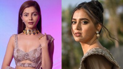 Rubina Dilaik and Tejasswi Prakash flaunt curvaceous midriffs in stunning light-brown ethnic outfits, we love it