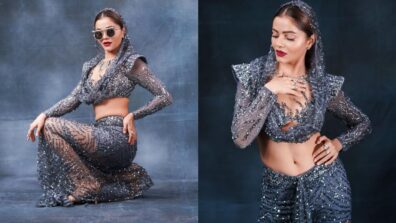 Rubina Dilaik is giving ‘Egyptian Queen’ vibes in shimmery see-through deep-neck outfit, we are in love