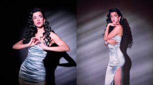 Saba Azad Looks Fiery Hot In Silver Bodycon Thigh-high Gown, Hrithik Roshan’s Sister Pashmina Roshan Comments
