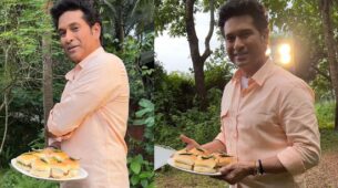 Sachin Tendulkar Poses With Vadapav As His Love For Vadapav Is Incredible