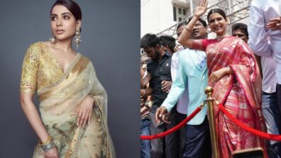 Samantha Ruth Prabhu Embracing Her Perfect Look In Saree