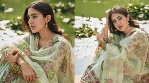 Sara Ali Khan In Printed Vintage Salwar Suit Or Heavy Manisha Malhotra Statement Sequin Embedded Lehenga; Which Desi Glimpse Of Sara Is Your Favorite?