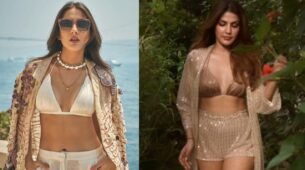 Sara Ali Khan Or Rhea Chakraborty: Who Is Bewitching Hotness In Shimmery Off-White Co-Ord Set?