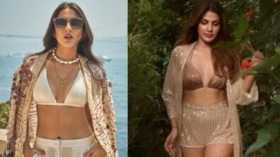 Sara Ali Khan Or Rhea Chakraborty: Who Is Bewitching Hotness In Shimmery Off-White Co-Ord Set?