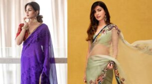 Saree Shakti: Rhea Chakraborty’s Soaring Hotness In Sarees Fashion