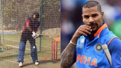 “Set Your Goals High” Says Indian Cricketer Shikhar Dhawan As He Shares A Glimpse Of His Practice Session On Social Media