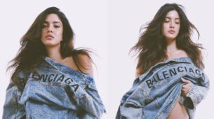 Shanaya Kapoor goes topless and bold like never before, covers herself with only denim jacket