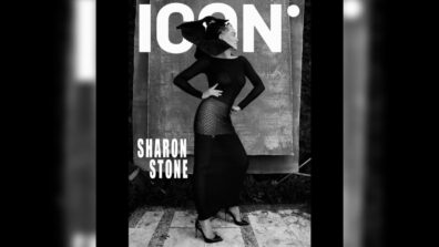 Sharon Stone slips into her ‘black swan’ armour for Icon Magazine, see pics