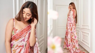 Shivangi Joshi raises heat in droolworthy floral deep-neck, saree, check out