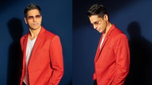 Sidharth Malhotra Looks Classy And Sassy In a Red Blazer Outfit