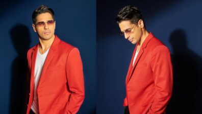 Sidharth Malhotra Looks Classy And Sassy In a Red Blazer Outfit