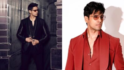 Smoking Hot Glimpses Of Sidharth Malhotra In Black And Red Chic Tuxedo Suits