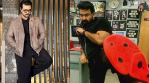 South-Indian Stars Ram Charan And Mohanlal Look Dapper In Black Fits, Here’s Proof