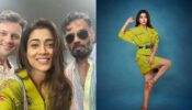 Stunner: Shriya Saran’s green printed shirt dress reflects her quirky sense of style