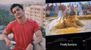 Sumedh Mudgalkar enjoys watching his bucket list film ‘Kantara’ in movie theatre, watch
