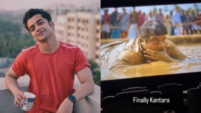 Sumedh Mudgalkar enjoys watching his bucket list film ‘Kantara’ in movie theatre, watch